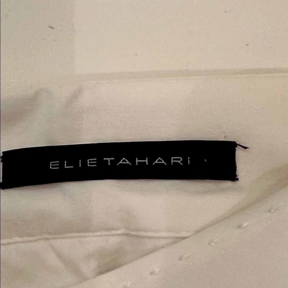 New Elie Tahari White A-Line Skirt. Size 4.